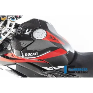 PROTEZIONE SERBATOIO RACE SUPERIORE LUCIDA CARBONIO ILMBERGER DUCATI PANIGALE V4 RACE 2018-2021- Occasione