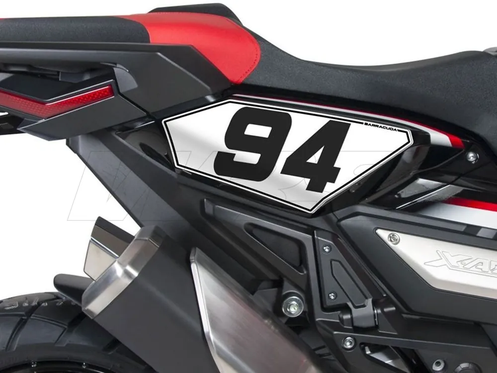 Ultime Pezzi ADESIVO LATERALE PORTANUMERO BARRACUDA HONDA X-ADV-
