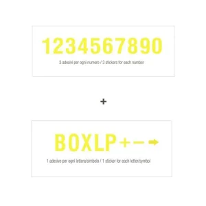 Must-Have KIT 38 ADESIVI NUMERI E LETTERE PITBOARD LIGHTECH-