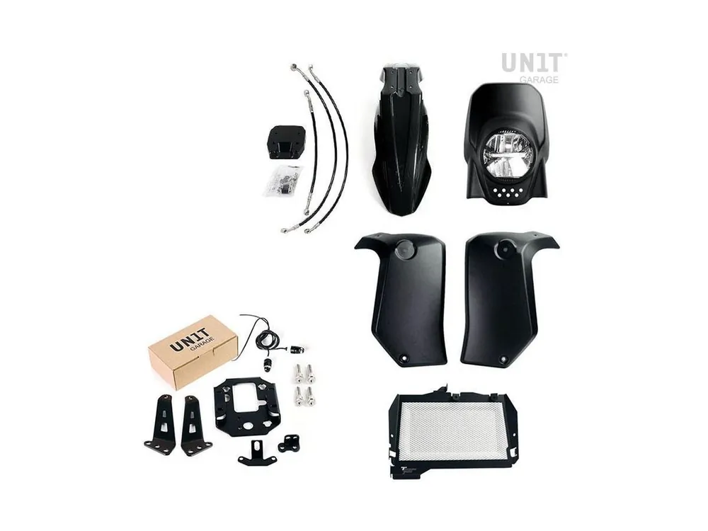 Esclusivo KIT NON VERNICIATO UNIT GARAGE YAMAHA TENERE 700 / WORLD RAID 2019-2022-