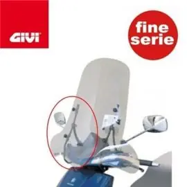 Attacchi Givi specifici per parabrezza pr Moto Piaggio Beverly  - A108A Soddisfatti O Rimborsati