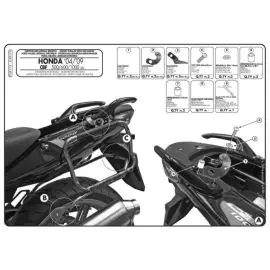 Nuovo Arrivo Telaietti portavalige laterale specifico per moto Honda CBF - PLXR174
