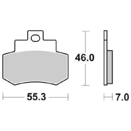 6561720 - PASTIGLIE FRENO SBS 172 HF (ORGANICA) Offerta Speciale