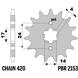 PIGNONE APRILIA DERBI 50 - 2153NC14 Ordina Subito