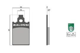 Pastiglie freno Malossi BRAKE PADS OMOLOGATE (109) - 6215050BB Promozione Esclusiva