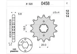 Must-Have Pignone OgniBene Passo 520 Z 12 Denti - 36.0458.012