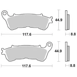 6561920 - PASTIGLIE FRENO SBS 192 HF (ORGANICA) Prezzo Di Fabbrica