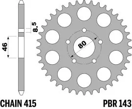 Corona in Ferro 143 Z50 denti - 143Z50 Reso Gratuito