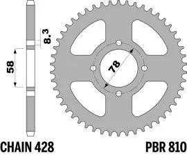 Offerta Lampo Corona in Ferro 810 Z51 denti - 810FZ51