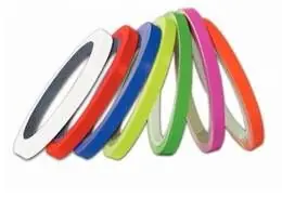 6-5025A-VER - Strisce adesive cerchio moto VERDE fluorescente Economico