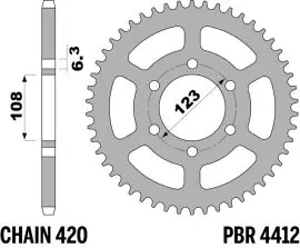 Prezzo Scontato Corona in Ferro 4412 Z53 denti - 4412FZ53