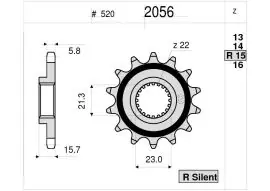 Promozione Esclusiva Pignone OgniBene Passo 520 Z 15 Denti - 36.2056.015