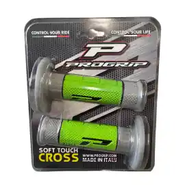 Prezzo Ridotto Manopole Progrip MX 790-237 Nere/verdi/grigie tripla densità senza foro - 405401445