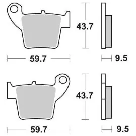 Di Tendenza 6567773 - PASTIGLIE FRENO RACING SBS 777 RSI (SINTERIZZATA)