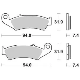 Prezzo Basso 6566030 - PASTIGLIE FRENO SBS 603 HF (ORGANICA)
