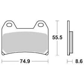 Prezzo Conveniente 6567060 - PASTIGLIE FRENO SBS 706 HF (ORGANICA)