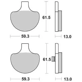 Consegna Rapida 6565790 - PASTIGLIE FRENO SBS 579 H.HF (ORGANICA)