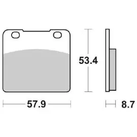 Super Prezzo 6565770 - PASTIGLIE FRENO SBS 577 HF (ORGANICA)