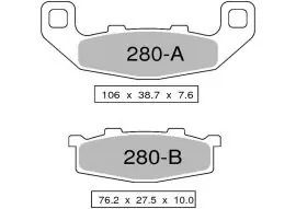 Affare COPPIA PASTIGLIE FRENO NISSIN NS - 442P28004