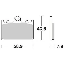 6566668 - PASTIGLIE FRENO ANTERIORE RACING SBS 666 RS (SINTERIZZATA) Novità