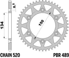 Corona in Ergal 489 Z40 denti - 48940L Offerta Del Giorno