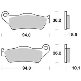 6567426 - PASTIGLIE FRENO POSTERIORE SBS 742 LS (SINTERIZZATA) Direttamente Dal Produttore