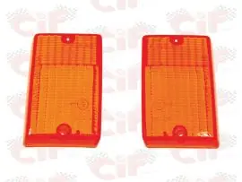 CP.PLASTICHE "ARANCIO" PER FRECCE POSTERIORI VESPA PK 50-125 - CIF - 1739 Soddisfatti O Rimborsati