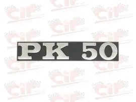 TARGHETTA "PK 50" X COFANO LATERALE VESPA - CIF - 6104 Promozione Esclusiva