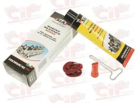 MASTICE ROSSO "555" ALTA TEMPERATURA X GUARN-TUB.75 M - CIF - 2062 Ultime Pezzi