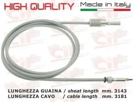Consegna Rapida TRASMISSIONE CONTAKM COMPLETA - (LUNGA) GUAINA GRIGIA - PIAGGIO APE APE CAR/ CAR P2/-CAR P3 220 cc. - CIF - 9586-T