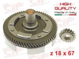 CP.TRASMISSIONE PRIMARIA z 18x67 DENTI ELICOIDALI CON PARASTRAPPO - CIF - 5990 Ultimissimo Modello