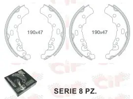 SR.GANASCE FRENO ANTERIORE+POSTERIORE (N.8 PZ.) PIAGGIO POKE - CIF - GF0258-59 Ultima Occasione