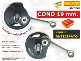 Compra Adesso ALBERO MOTORE ANTICIPATO  - CONO 19 mm. - CORSA mm.51 - BIELLA LUCIDA - VESPA - CIF - 5169