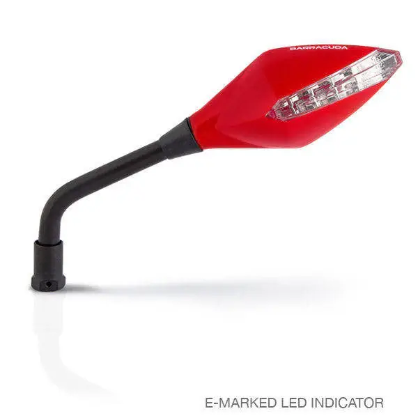 BARRACUDA RETROVISORI UNIVERSALI STREET INDICATOR ROSSI Scelto Dai Clienti