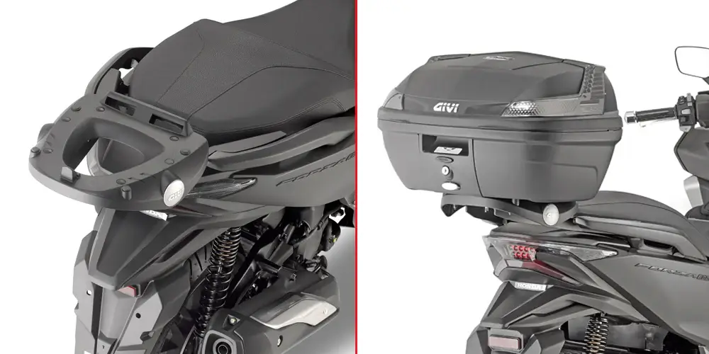 Promo Stagionale GIVI Attacco bauletto HONDA FORZA 300 2018 - FORZA 350 2023 posteriore specifico per bauletto MONOKEY® o MONOLOCK® SR1166