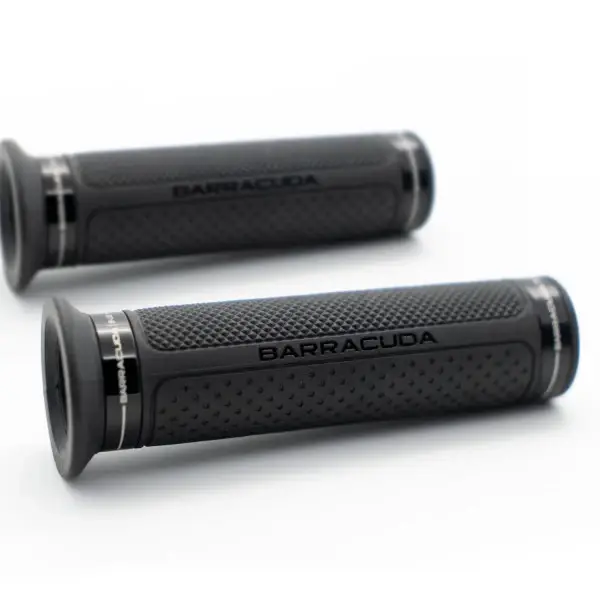 Nuova Collezione BARRACUDA MANOPOLE MOTO BASIC RING UNIVERSALI 120mm NERE