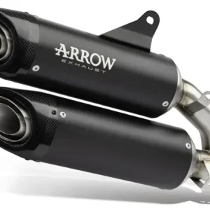 ARROW Terminali Round-Sil carbonio omologati (sup.+ inf.) per MV Agusta BRUTALE 750 2003-2006 Ultima Occasione