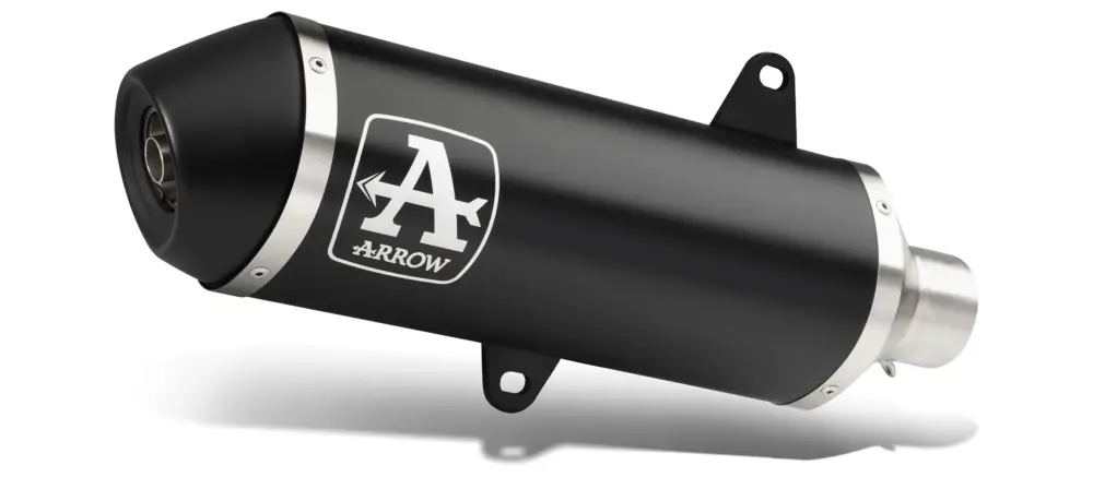 Popolare ARROW Kit completo Urban alluminio Dark" con fondello "Dark"" per Yamaha Tricity 155 2022-2023