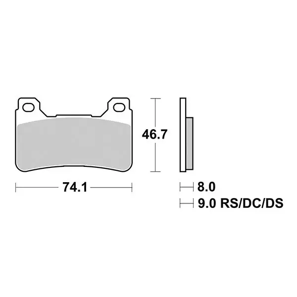 Pastiglie Freno Anteriori SBS SP-EVO 809 SP per HONDA CB 1000 R 2008-2013 Popolare