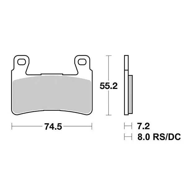 Pastiglie Freno Anteriori SBS 734 SP per HONDA CB 1100 2013-2016 Promozione Esclusiva