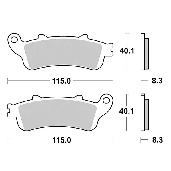 Occasione Pastiglie Freno Anteriori SBS SP HONDA per HONDA Silver Wing 600 2001-2010