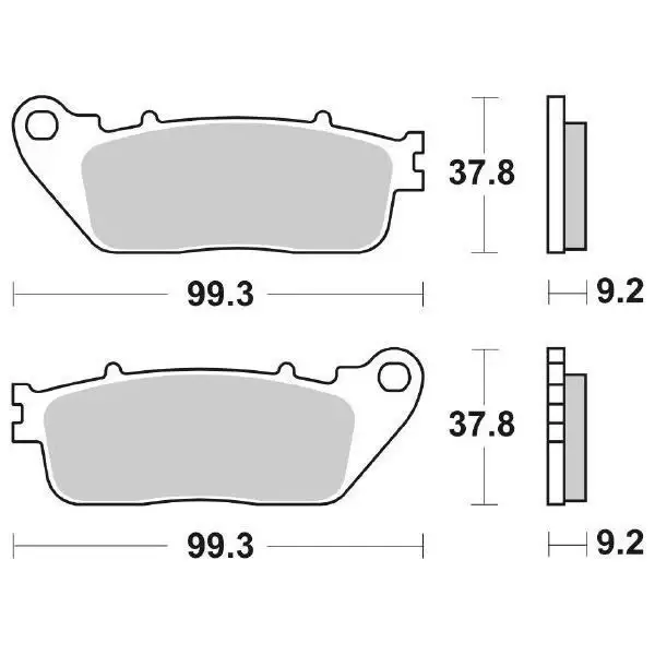 Pastiglie Freno Anteriori/Posteriori SBS POST.LS HONDA CB1000R 08/ per HONDA CB 1000 R 2018-2023, set per 1 disco Direttamente Dal Produttore