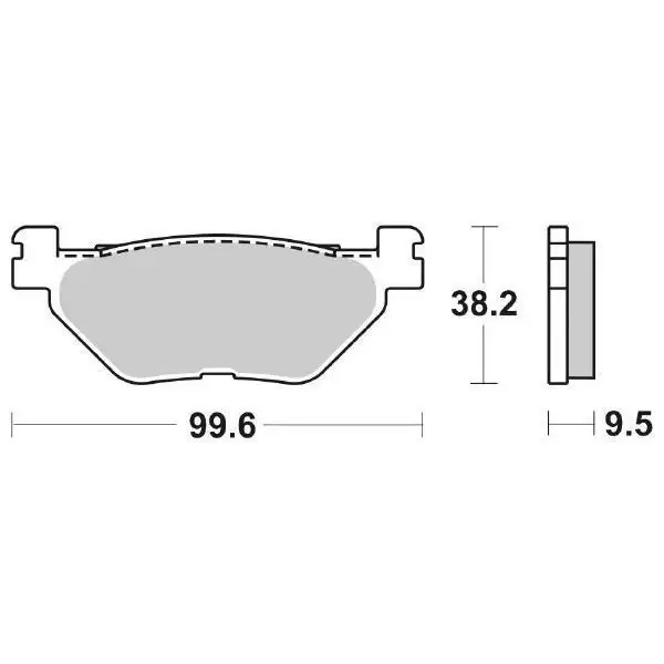 Pastiglie Freno Anteriori/Posteriori  SBS POST.LS SINT.YAMAHAFJR1300 per , set per 1 disco Economico