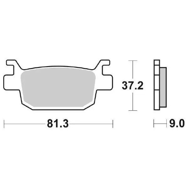 Offerta Del Giorno Pastiglie Freno Posteriori SBS HF HONDA 300 SH per BENELLI 502 C 2019-2021, set per 1 disco