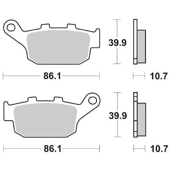 Pastiglie Freno Posteriori SBS HONDA DOMINATOR POST, set per 1 disco A Buon Prezzo