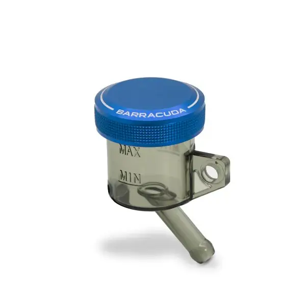 Offerta Limitata BARRACUDA Vaschetta Liquido freni fumè diametro 30 con Tappo Alluminio Blu
