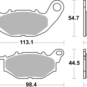 Pastiglie Freno Anteriori SBS 931 HF per YAMAHA MT-03 2016-2023 Offerta Del Giorno