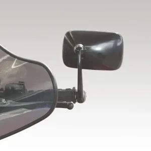 Economico ISOTTA specchio universale a manubrio rettangolare mobile nero dx