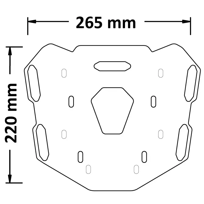 ISOTTA PORTAPACCO POSTERIORE CON SUPPORTO BAULETTO KYMCO DTX 360 2021> Esclusivo
