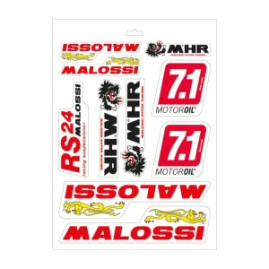 Occasione Imperdibile MALOSSI Kit 10 Adesivi assortiti, foglio 24,7 x 35 cm